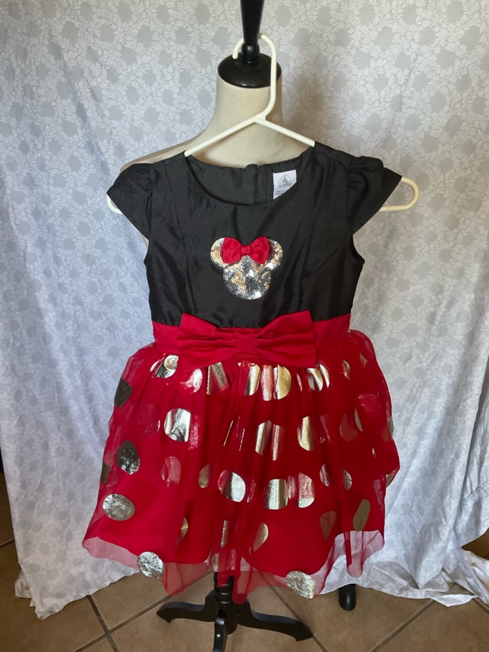 Disney Red and Black Sequin Mouse Dress Costume